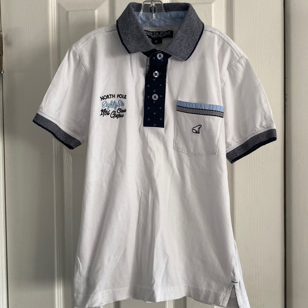 NORTH POLE AUTHENTIC & TRADITIONAL STYLE SINCE 1986 CLASS GOLFERS POLO SHIRT 12